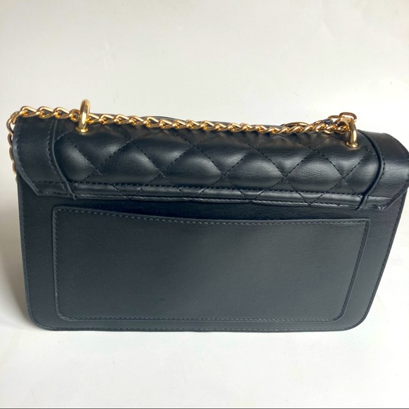 NWT Badgley Mischka Crossbody bag w/Square Gold Studs - Picture 3 of 11